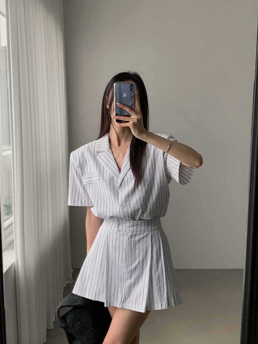 VERANDA韓國直郵女士新品人氣26春夏時尚休閑26夏季夾克條紋VERANDA夾克