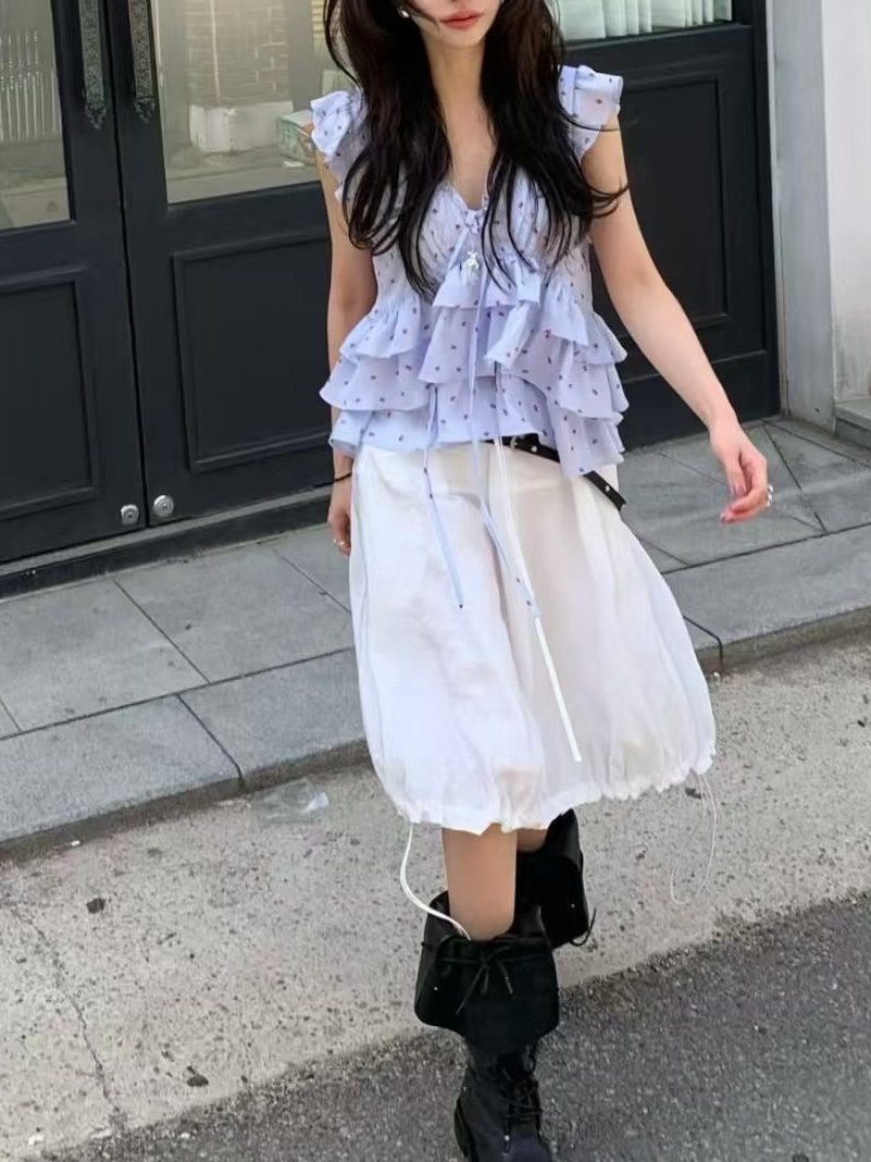 OLA韓國直郵實拍女士新款26夏季休閑26春夏職業襯衫蕾絲衫mellor/OLA襯衫/蕾絲衫