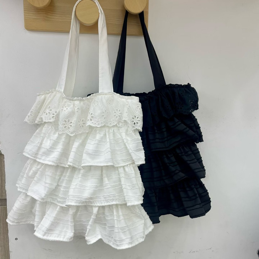 T STOR-티스토리-OT韓國直郵女裝新品時尚單肩斜跨包蕾絲T STOR-2件起單肩/斜跨包