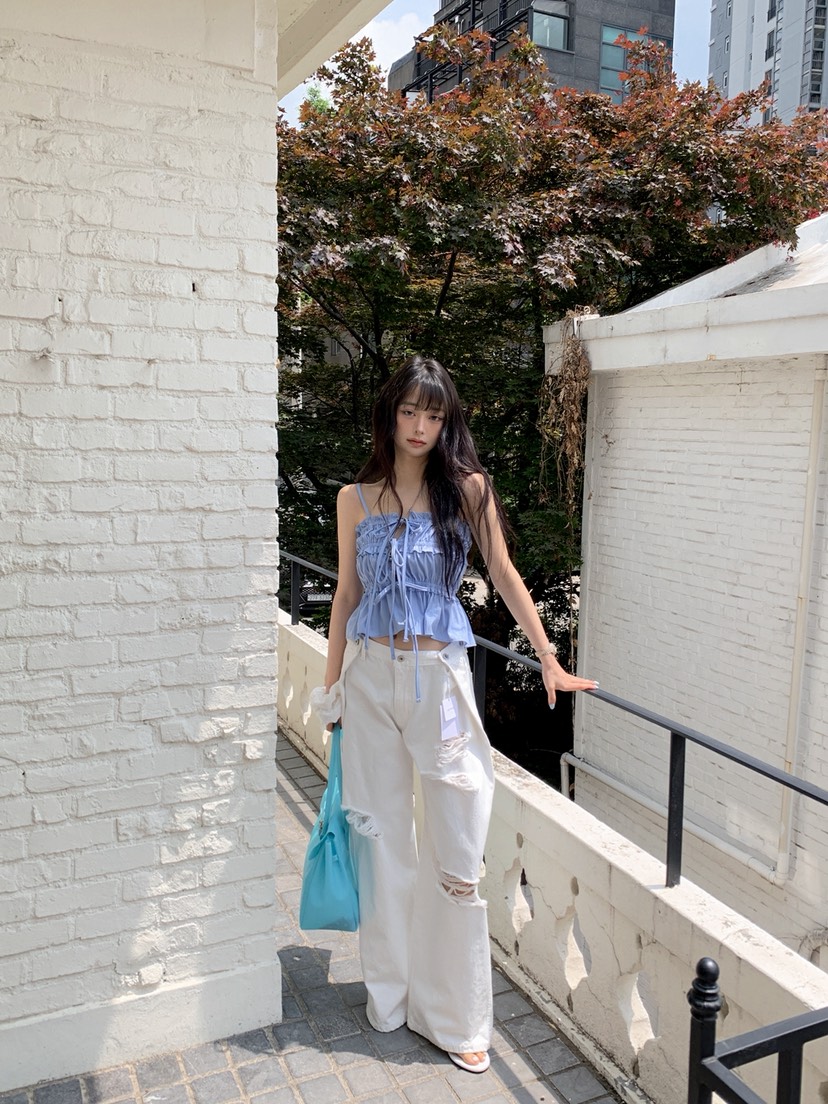 OURWAVE/OUR ROOM韓國直郵女士新品職業時尚26夏季吊帶背心Our Wave/Our Room吊帶/背心