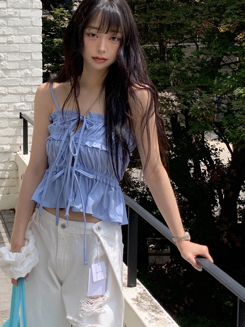 OURWAVE/OUR ROOM韓國直郵女士新品職業時尚26夏季吊帶背心Our Wave/Our Room吊帶/背心