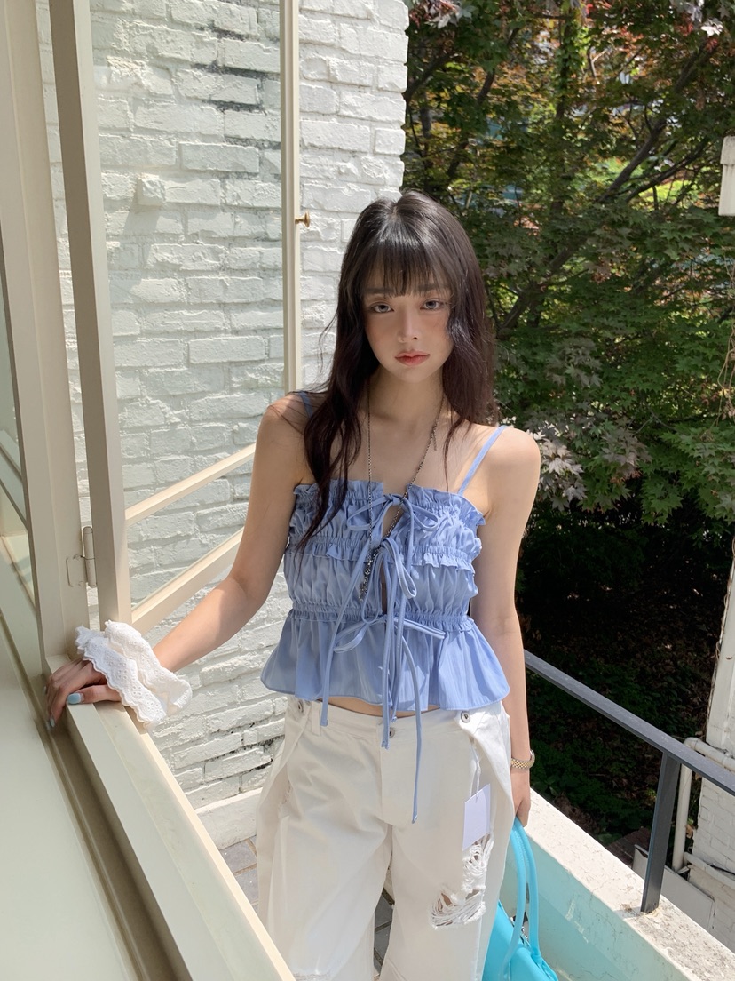 OURWAVE/OUR ROOM韓國直郵女士新品職業時尚26夏季吊帶背心Our Wave/Our Room吊帶/背心