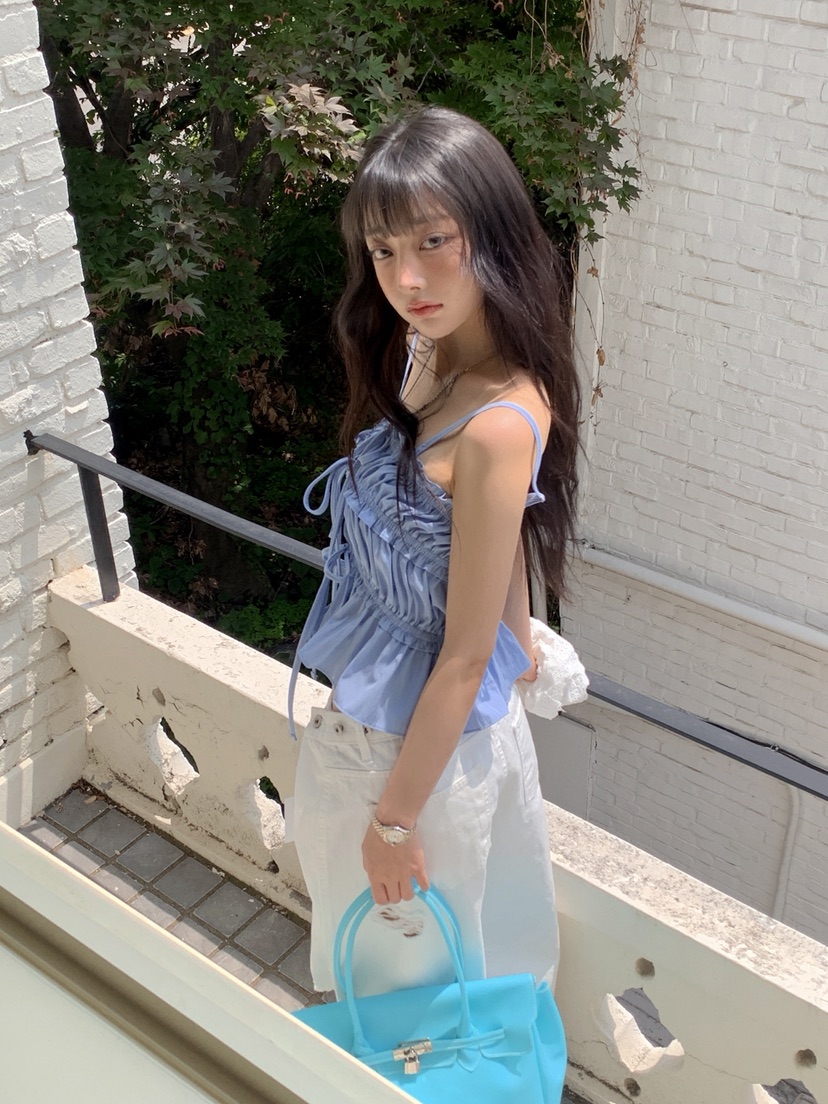 OURWAVE/OUR ROOM韓國直郵女士新品職業時尚26夏季吊帶背心Our Wave/Our Room吊帶/背心