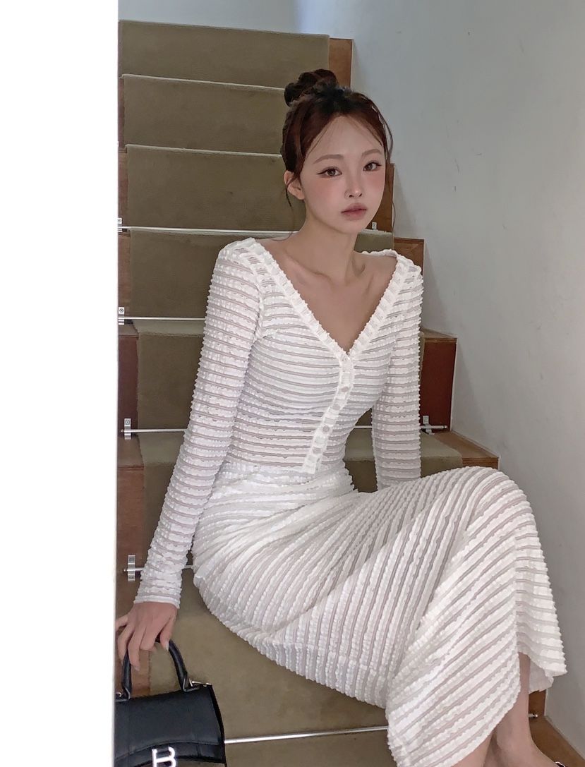 VERANDA韓國東大門直郵女士新品休閑推薦開衫荷葉邊層疊開衫VERANDA開衫