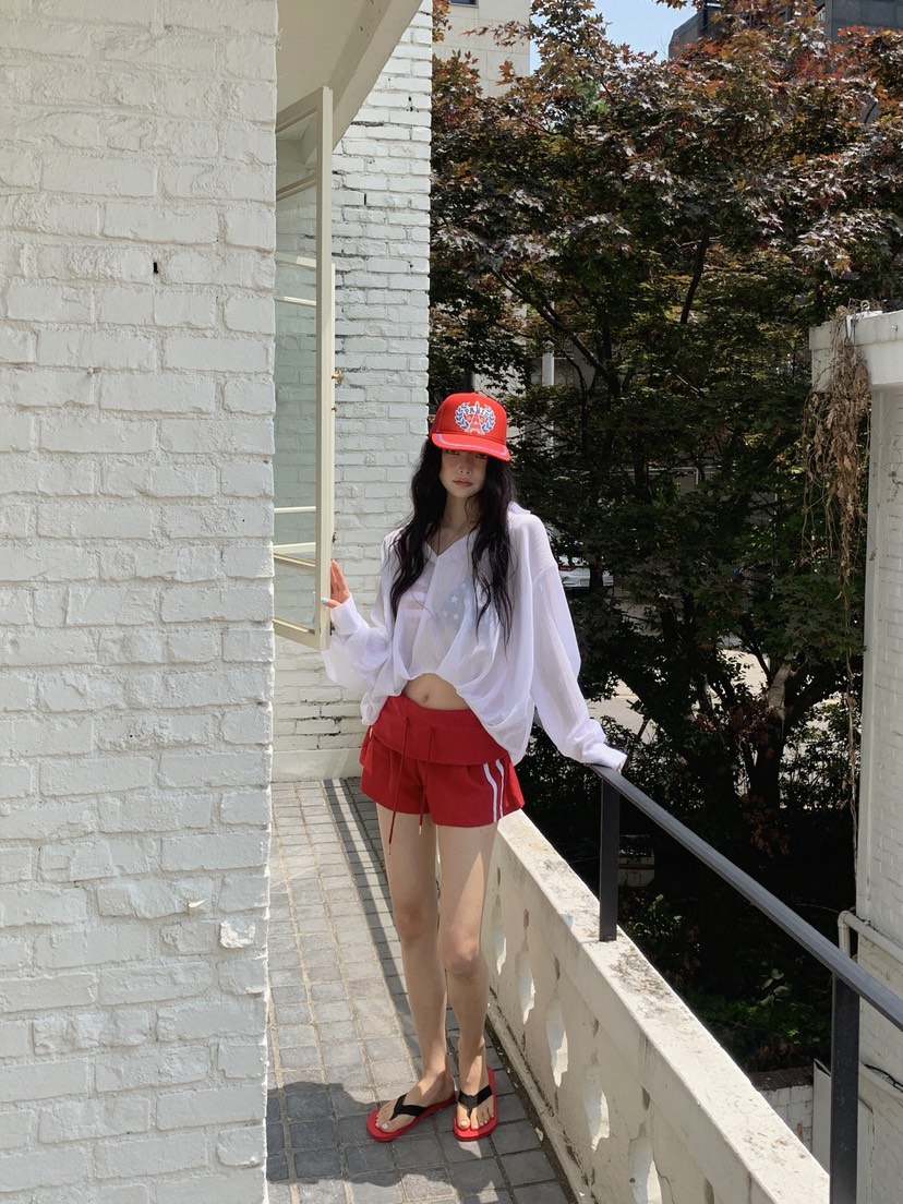 OURWAVE/OUR ROOM韓國直郵女士新品熱賣襯衫蕾絲衫透明Our Wave/Our Room襯衫/蕾絲衫