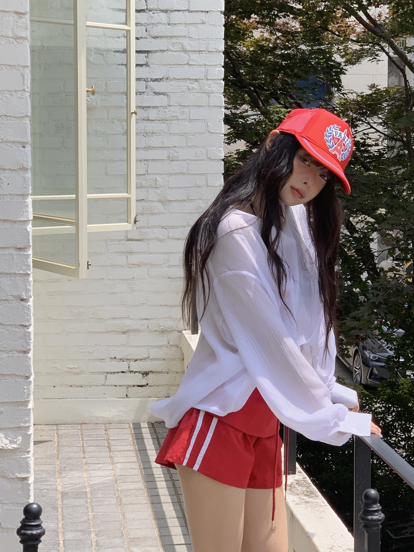 OURWAVE/OUR ROOM韓國直郵女士新品熱賣襯衫蕾絲衫透明Our Wave/Our Room襯衫/蕾絲衫
