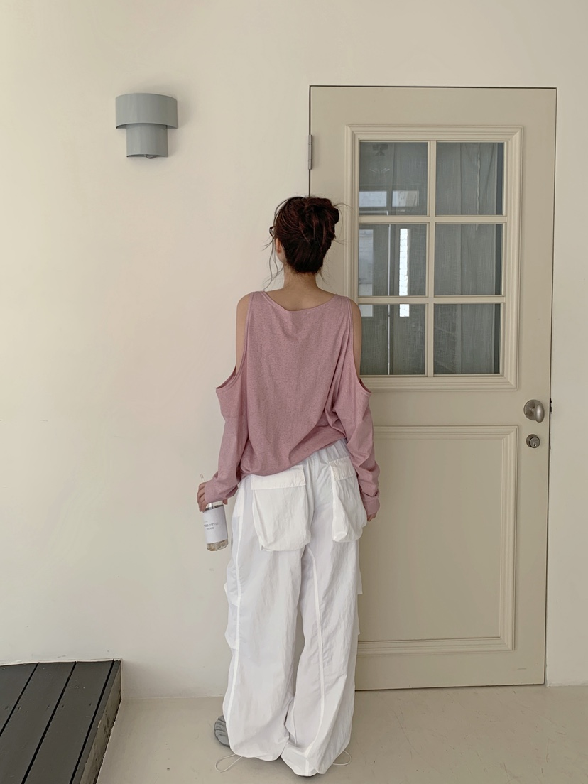 VERANDA韓國東大門代購女裝新品時尚休閑人氣26春夏長袖T恤VERANDA長袖T恤