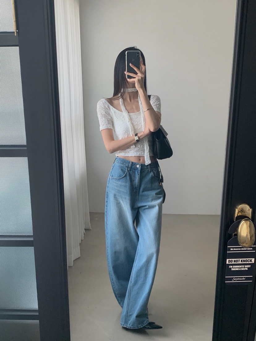 VERANDA韓國直郵女士新品26夏季熱賣26春夏時尚T恤含脖帶VERANDAT恤