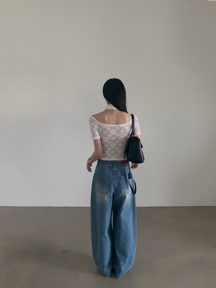 VERANDA韓國直郵女士新品26夏季熱賣26春夏時尚T恤含脖帶VERANDAT恤
