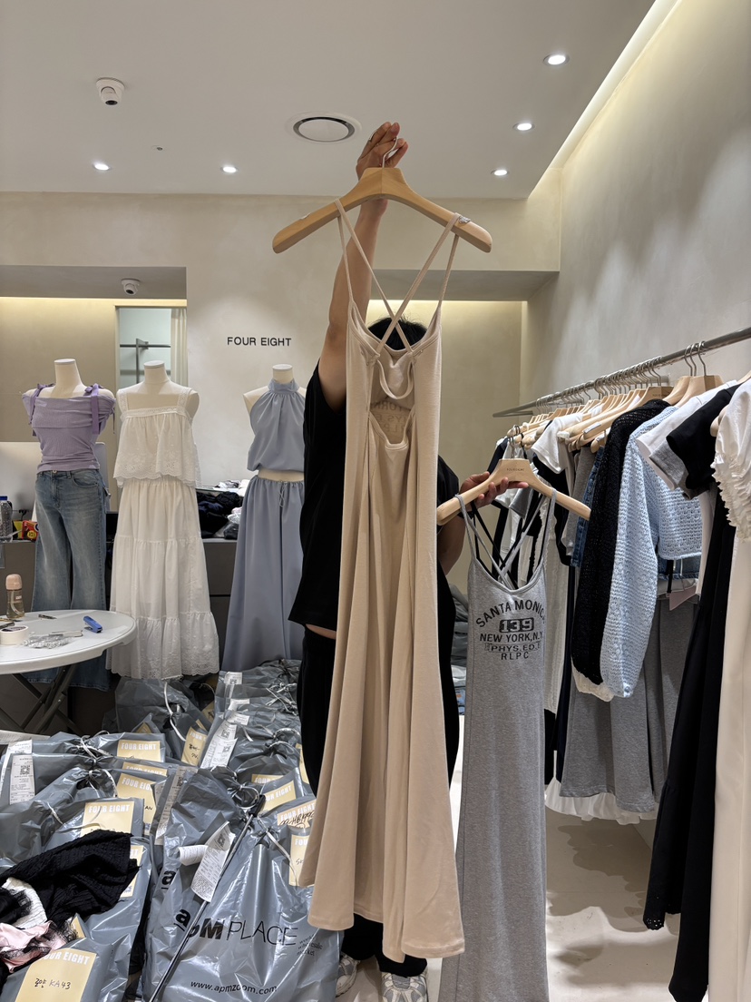 FOUREIGHT韓國代購女裝新品26夏季職業休閑26春夏人氣連衣裙FOUR EIGHT連衣裙