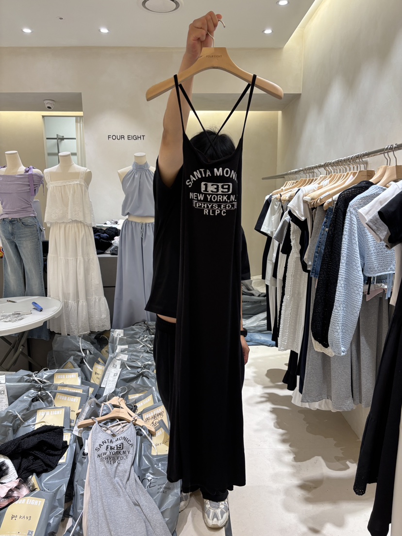 FOUREIGHT韓國代購女裝新品26夏季職業休閑26春夏人氣連衣裙FOUR EIGHT連衣裙圖色3