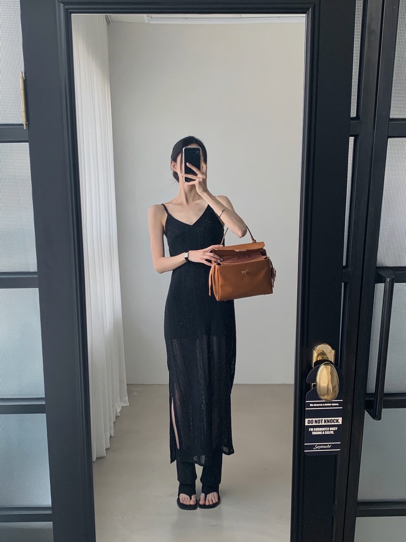 VERANDA韓國直郵實拍女士新品26夏季職業推薦熱賣連衣裙蕾絲VERANDA連衣裙