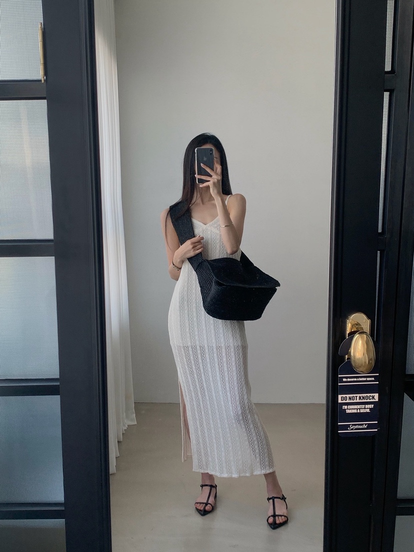 VERANDA韓國直郵實拍女士新品26夏季職業推薦熱賣連衣裙蕾絲VERANDA連衣裙