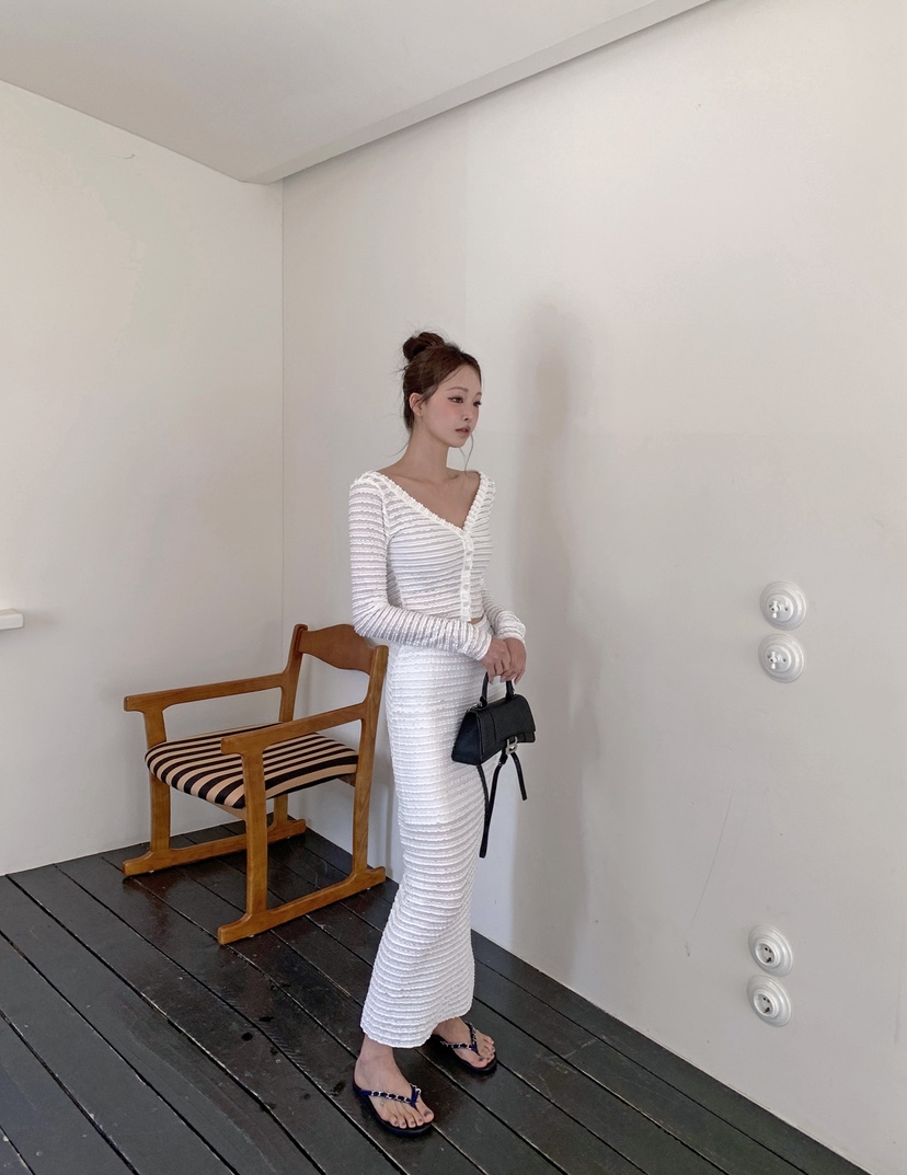 VERANDA韓國直郵女士新品職業人氣推薦休閑26春夏時尚長裙VERANDA長裙