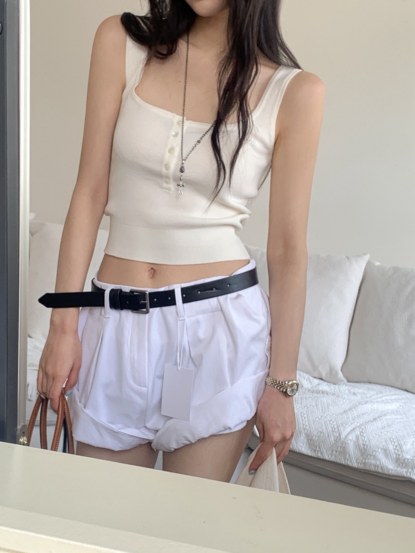 OURWAVE/OUR ROOM韓國直郵女士新品26春夏短褲含腰帶套裝Our Wave/Our Room短褲