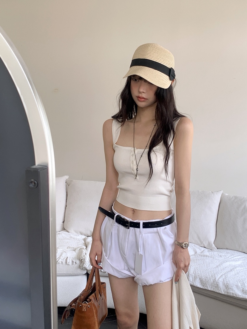 OURWAVE/OUR ROOM韓國直郵女士新品26春夏短褲含腰帶套裝Our Wave/Our Room短褲