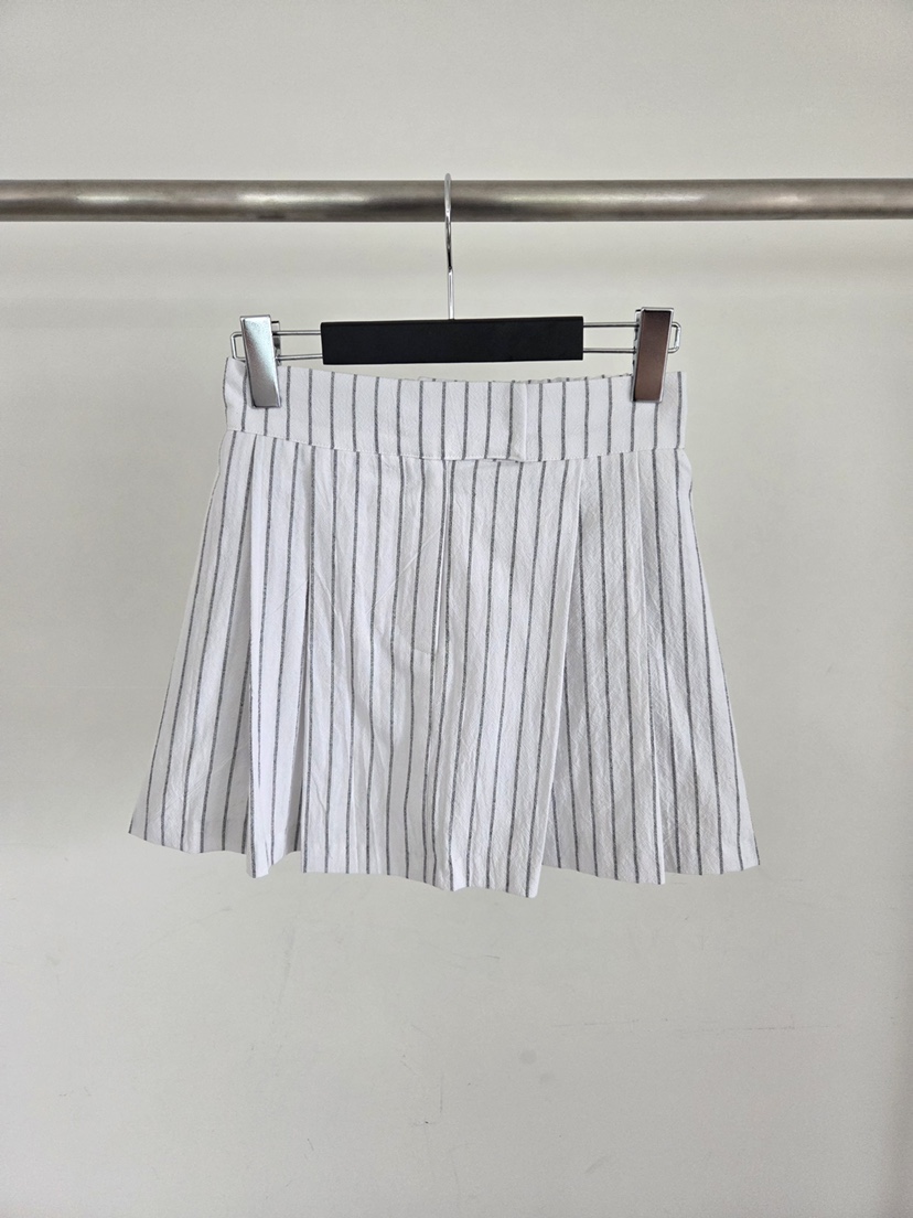 VERANDA韓國東大門直郵女士新款26春夏時尚熱賣休閑短裙條紋VERANDA短裙圖色2