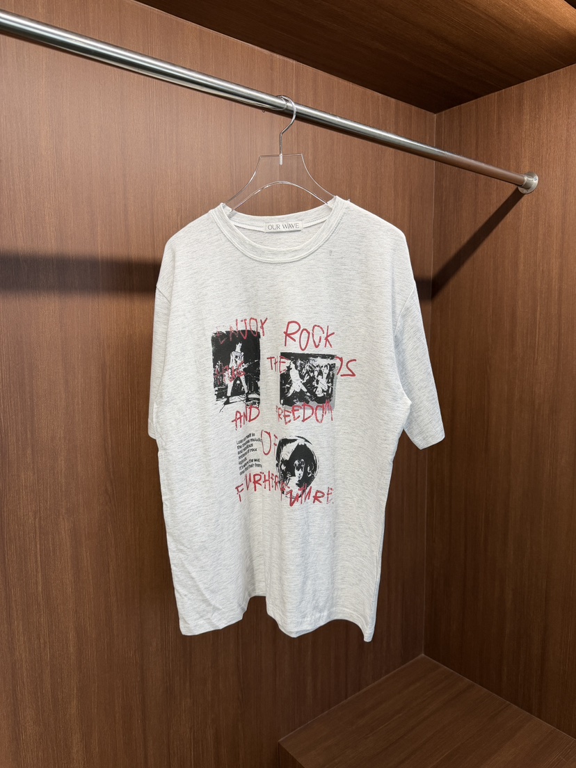 OURWAVE/OUR ROOM韓國代購女士新款休閑時尚26夏季推薦T恤Our Wave/Our RoomT恤圖色2