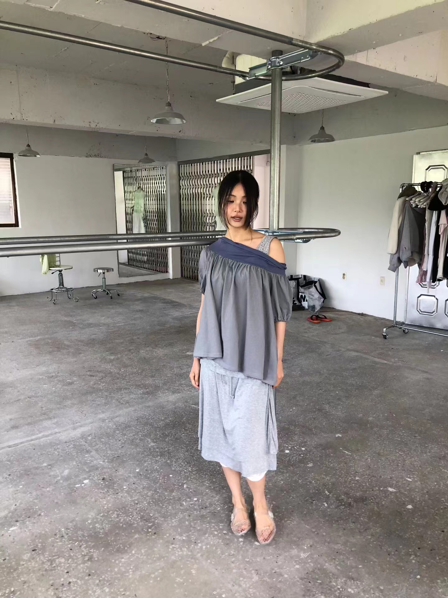 FLASH/I LOVE ME韓國東大門直郵女裝新款時尚推薦職業T恤FLASH/I LOVE MET恤