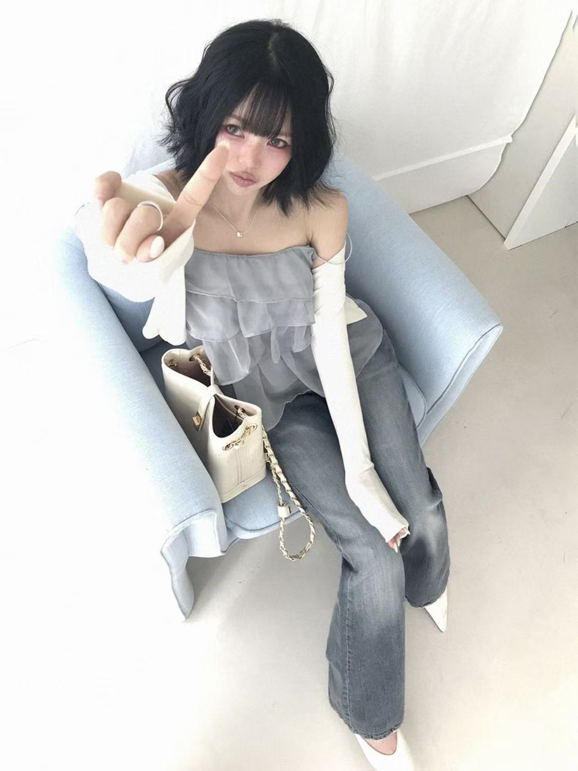 CLEVERGARDEN韓國東大門代購女裝新款熱賣26夏季吊帶背心CLEVERGARDEN吊帶/背心