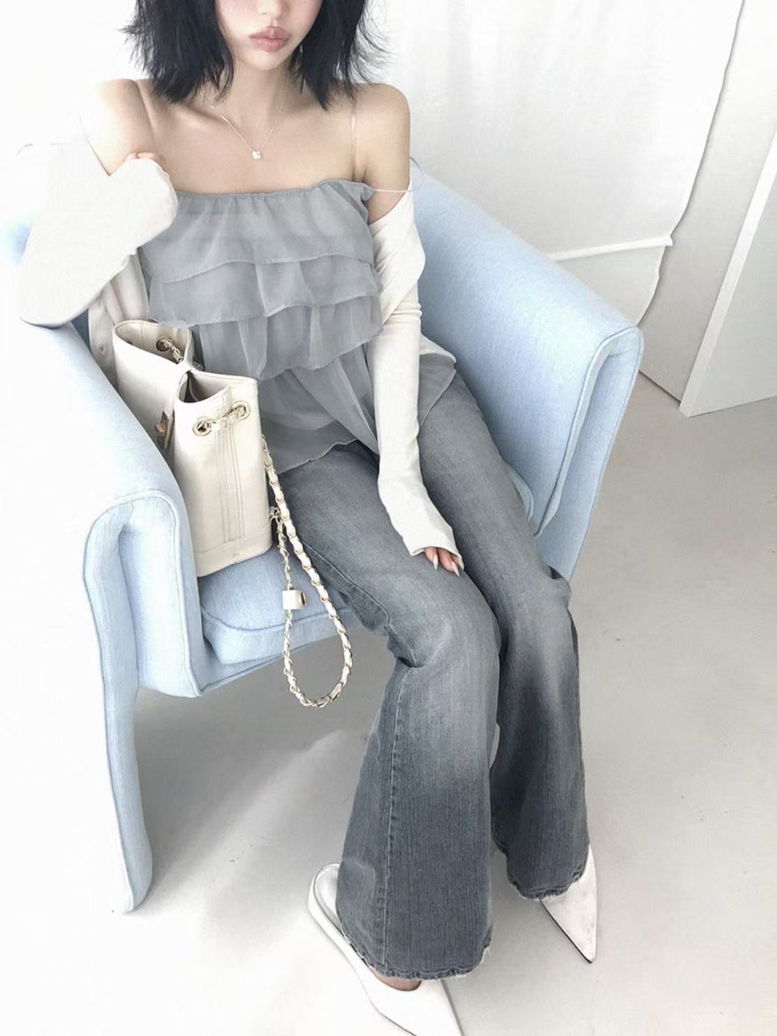 CLEVERGARDEN韓國東大門代購女裝新款熱賣26夏季吊帶背心CLEVERGARDEN吊帶/背心