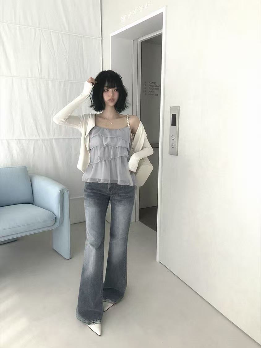 CLEVERGARDEN韓國東大門代購女裝新款熱賣26夏季吊帶背心CLEVERGARDEN吊帶/背心