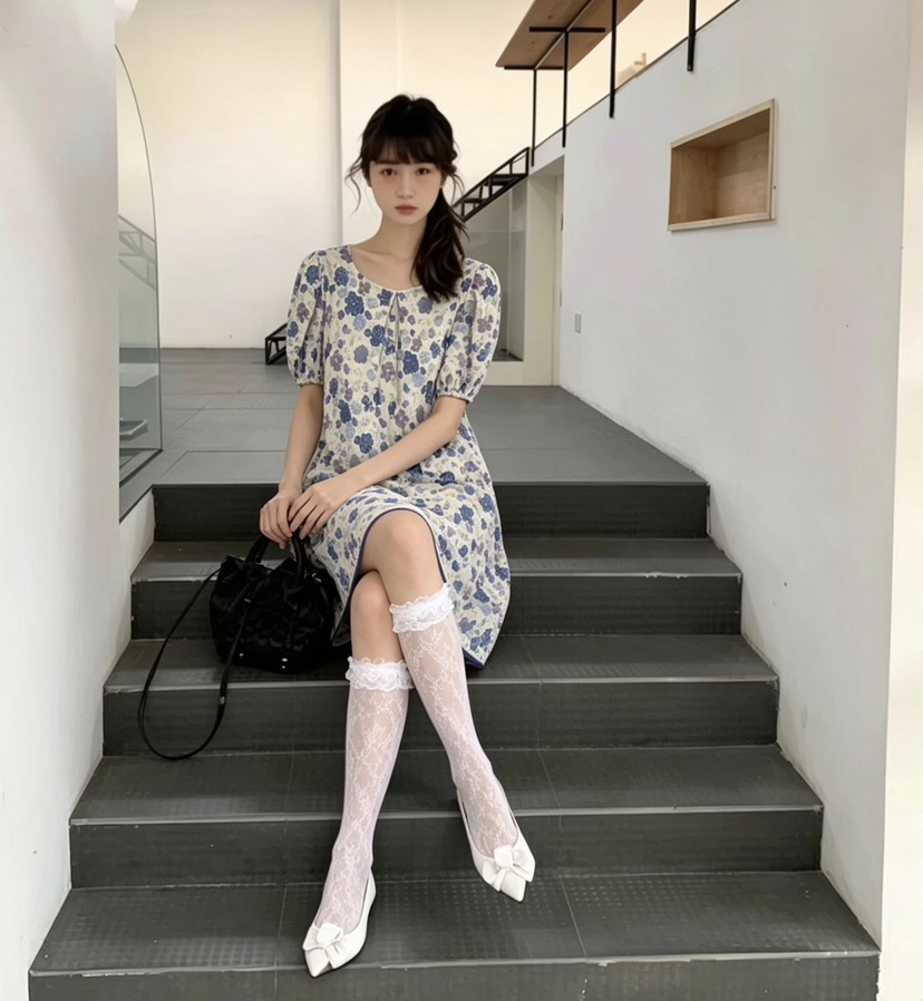 AWESOME-L韓國直郵女裝新款26春夏26夏季推薦連衣裙印花AWESOME-L連衣裙