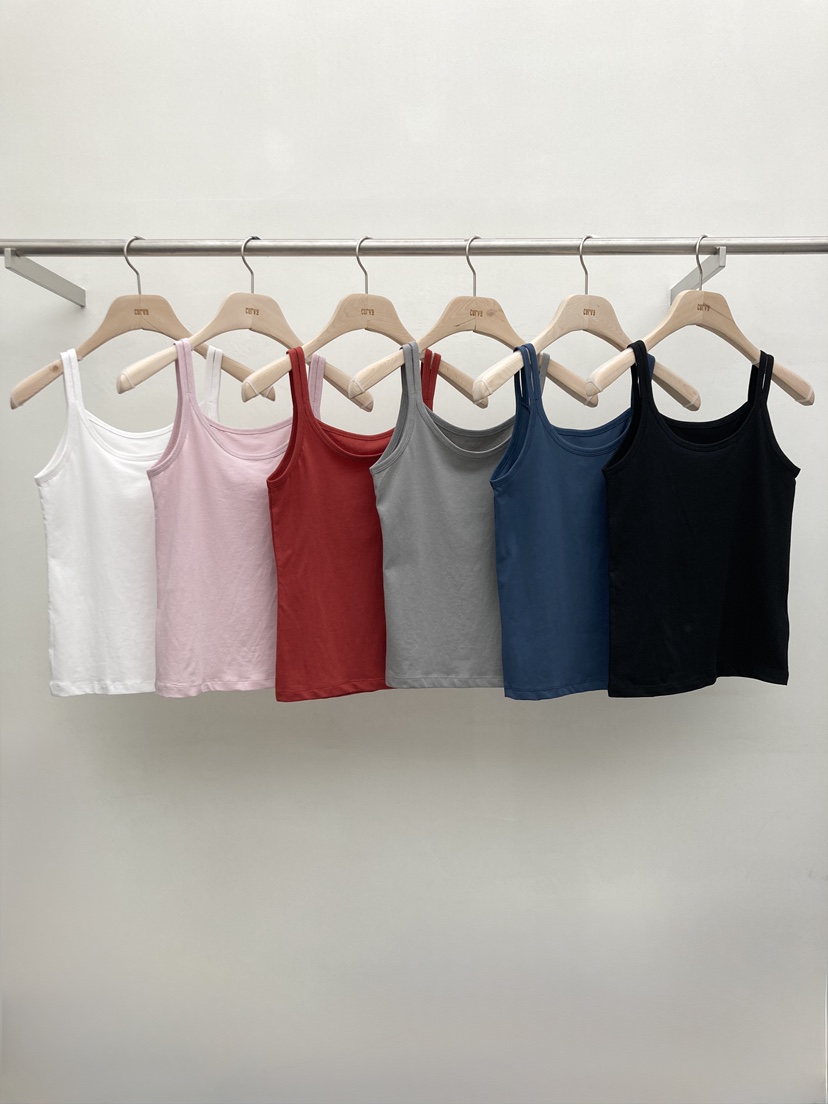 CURVY韓國直郵實拍女士新款26春夏職業熱賣人氣休閑吊帶背心CURVY吊帶/背心