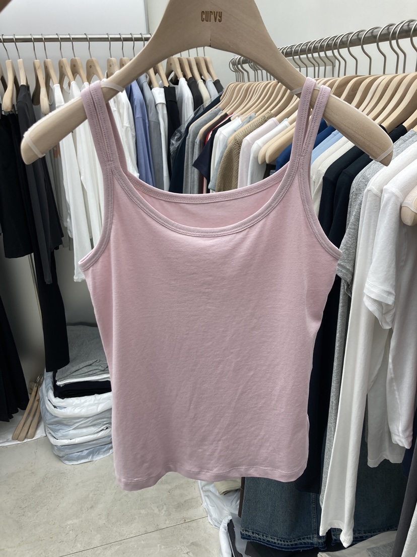 CURVY韓國直郵實拍女士新款26春夏職業熱賣人氣休閑吊帶背心CURVY吊帶/背心圖色2