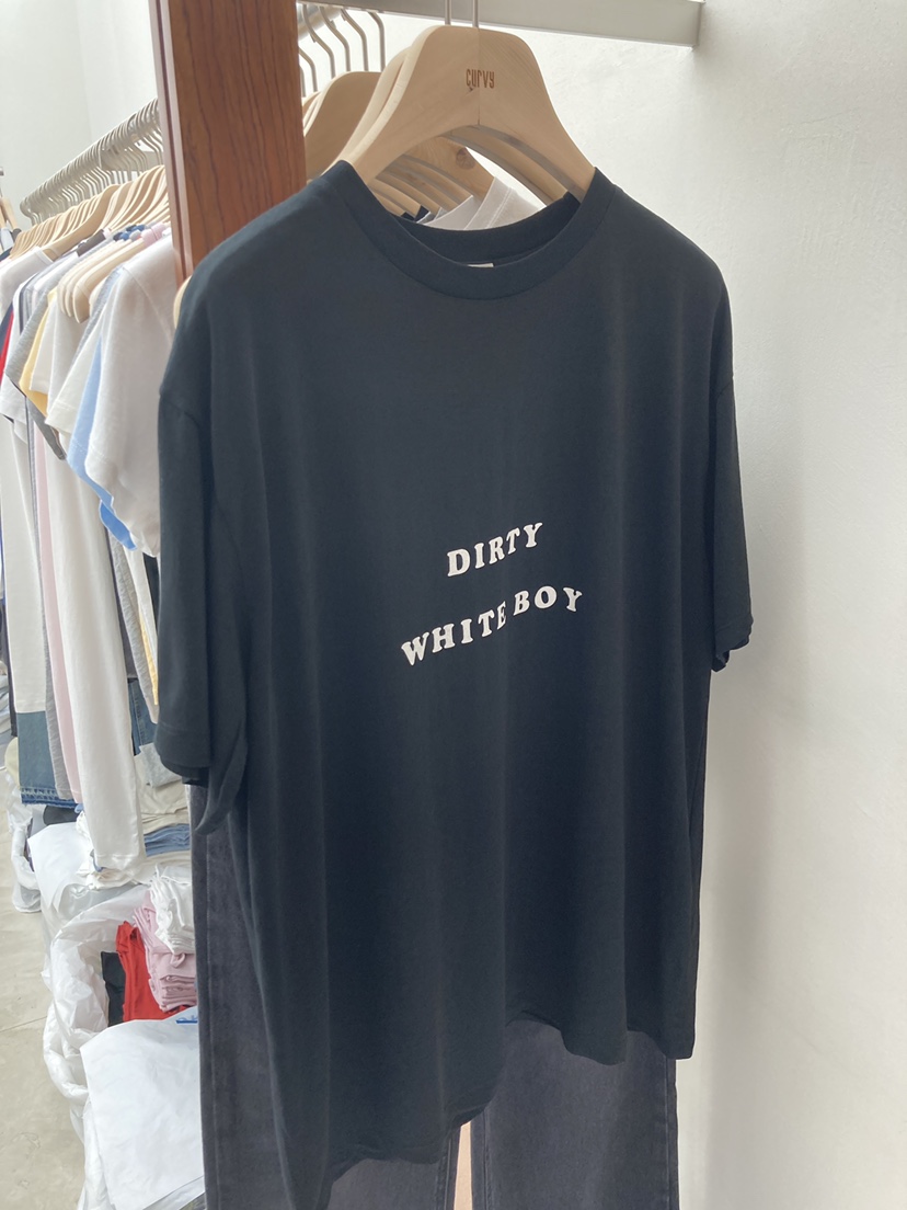 CURVY韓國直郵實拍女裝新品休閑推薦26夏季T恤天絲印花棉CURVYT恤圖色4