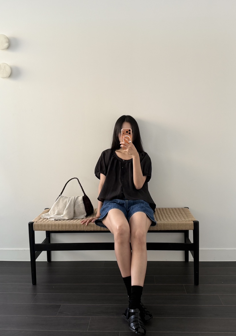 AMY GRACE-A韓國直郵實拍女士新品熱賣26春夏襯衫蕾絲衫AMY GRACE襯衫/蕾絲衫