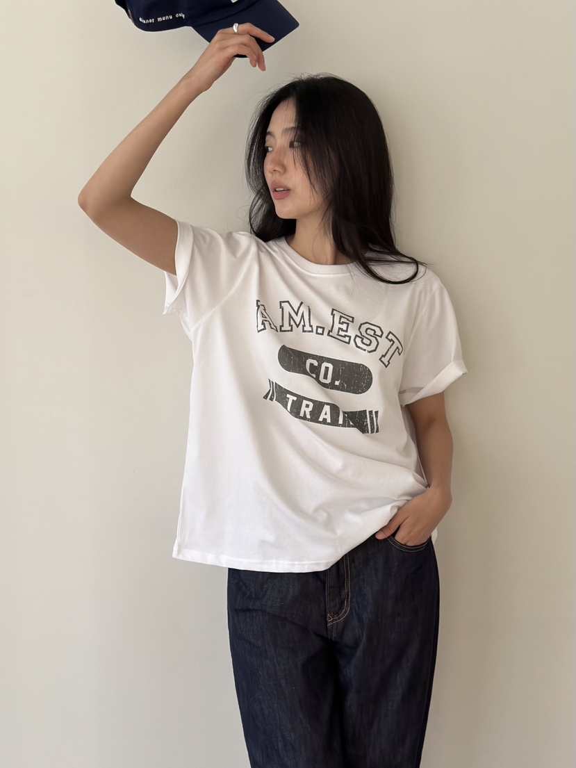 AMY GRACE-A韓國代購女士新品休閑推薦熱賣人氣26春夏T恤AMY GRACET恤