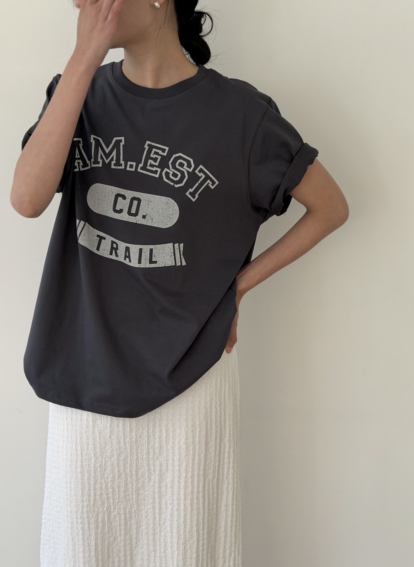 AMY GRACE-A韓國代購女士新品休閑推薦熱賣人氣26春夏T恤AMY GRACET恤