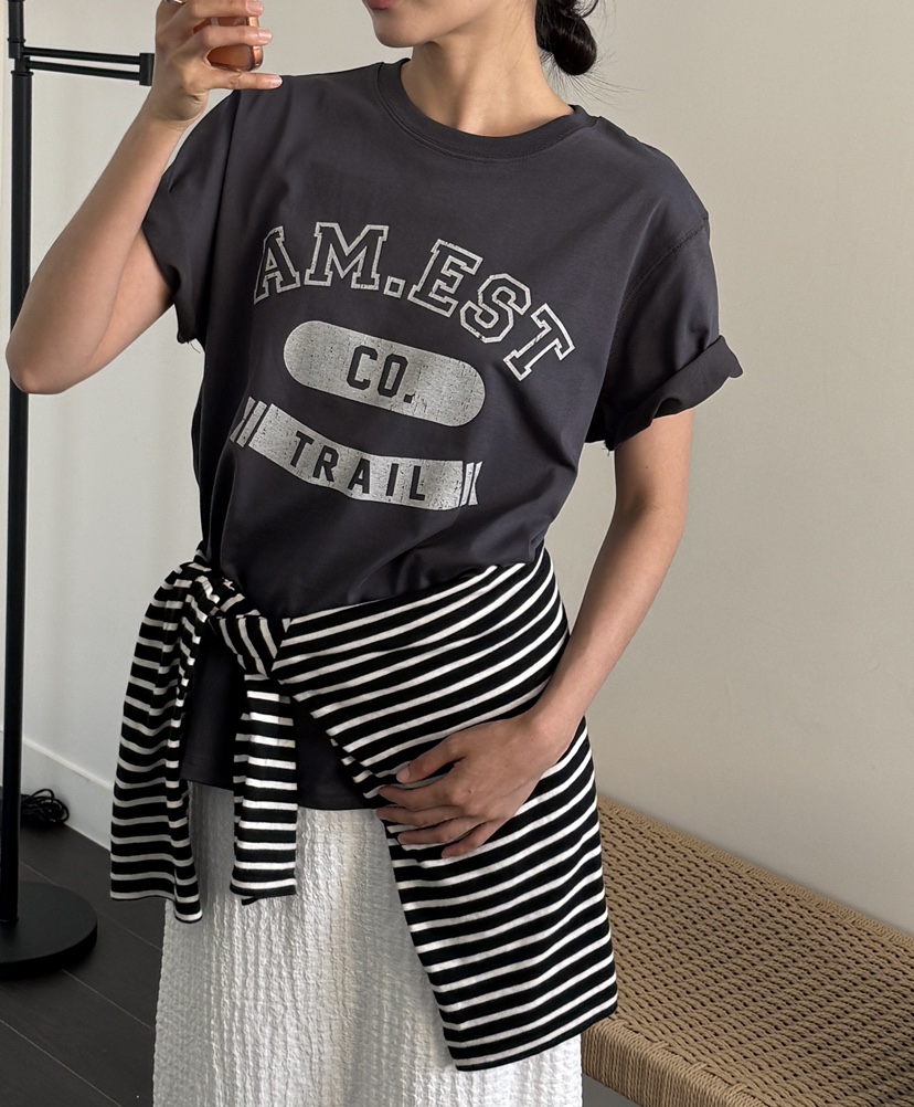 AMY GRACE-A韓國代購女士新品休閑推薦熱賣人氣26春夏T恤AMY GRACET恤