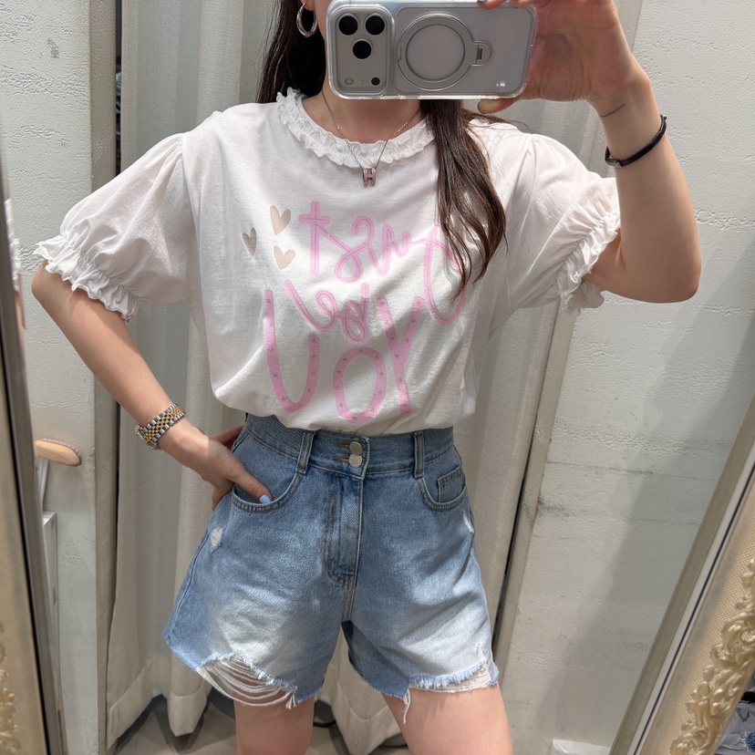 LOVABLE-L韓國代購女士新品休閑人氣職業26夏季26春夏T恤LOVABLE-LT恤