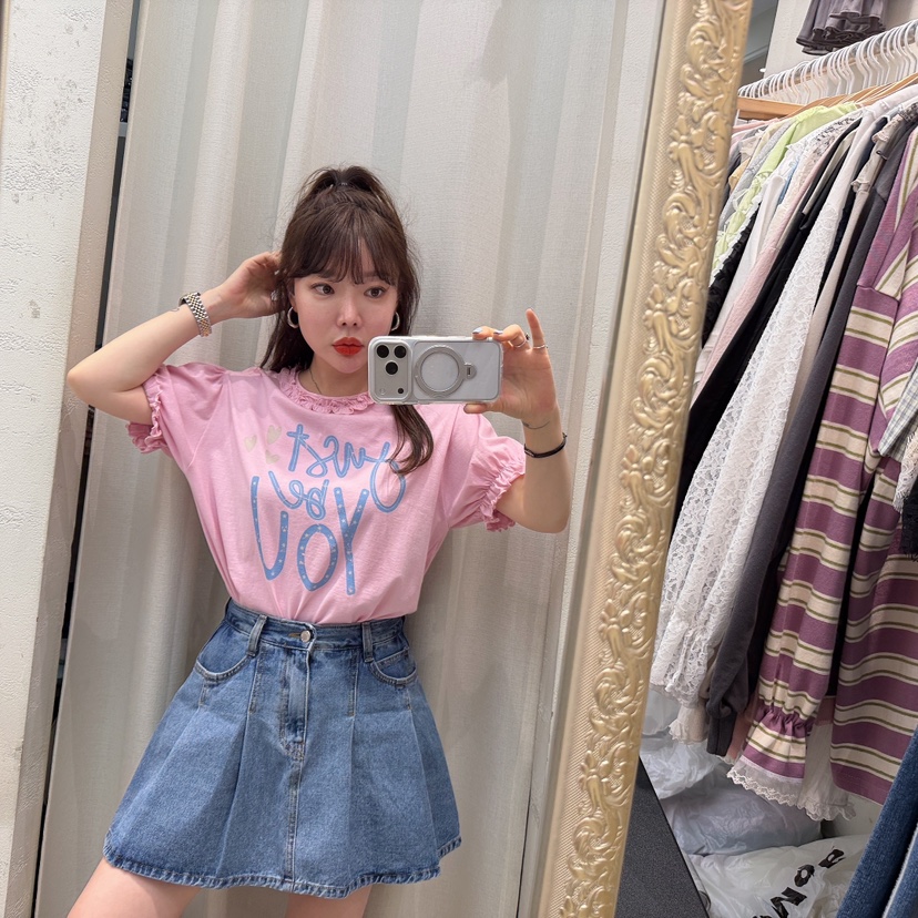 LOVABLE-L韓國代購女士新品休閑人氣職業26夏季26春夏T恤LOVABLE-LT恤