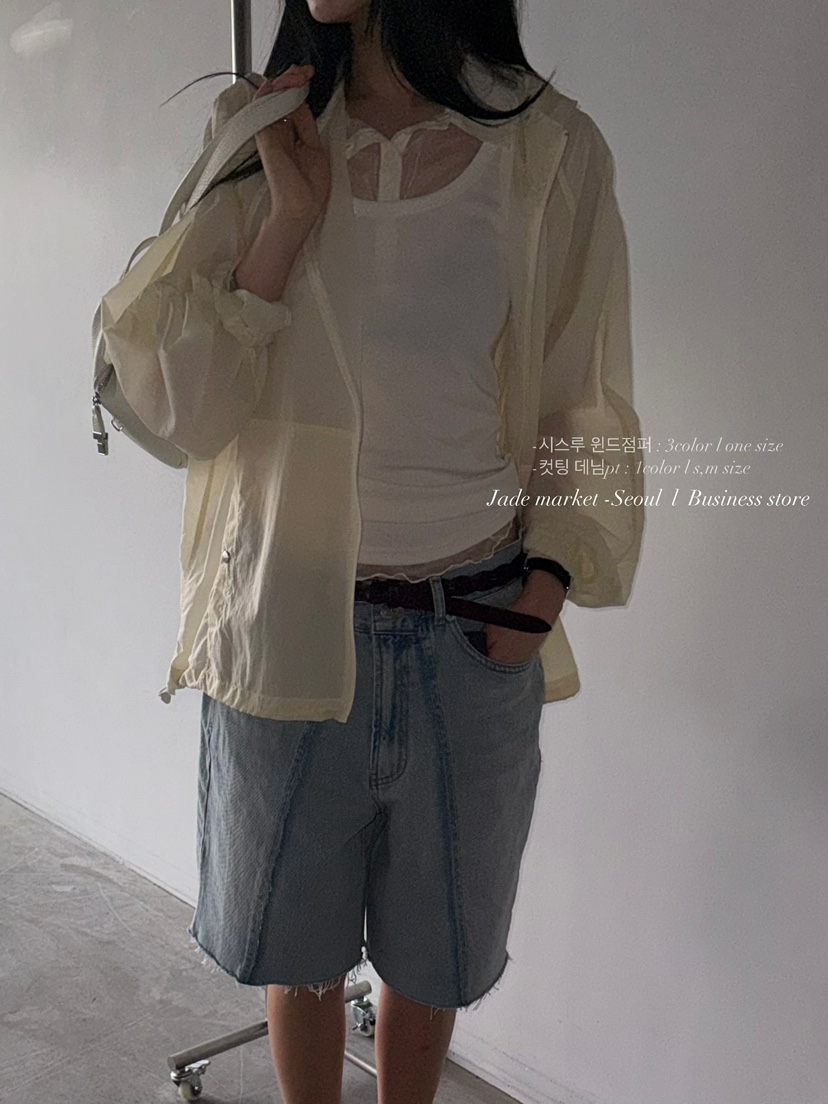 JADEMARKET韓國直郵女裝新款時尚熱賣26夏季夾克防風衣透明JADE SEOUL_MARKET夾克圖色3