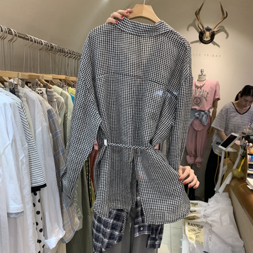 BLACKFRIDAY韓國直郵女裝新品職業熱賣26春夏休閑襯衫蕾絲衫BLACK FRIDAY襯衫/蕾絲衫