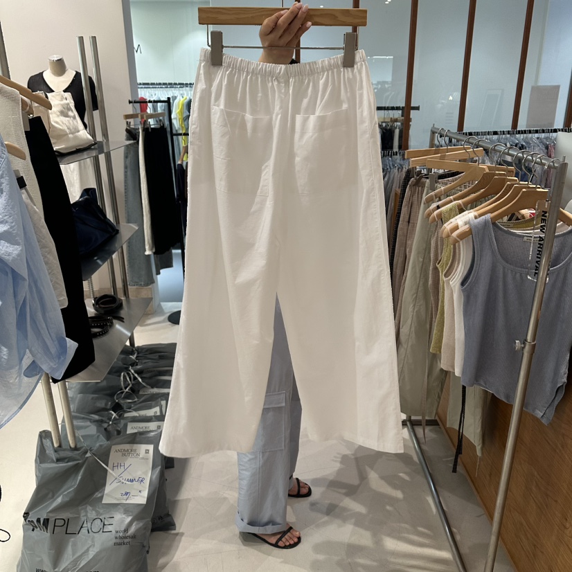ANDMORE BUTTON韓國直郵女士新款26夏季人氣熱賣休閑休閑褲ANDMORE BUTTON休閑褲