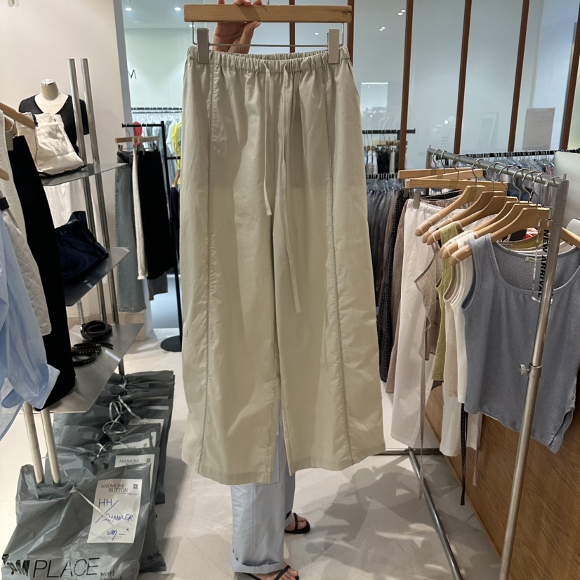 ANDMORE BUTTON韓國直郵女士新款26夏季人氣熱賣休閑休閑褲ANDMORE BUTTON休閑褲圖色1