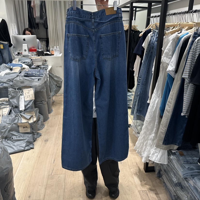 BRUNI/RICOTTA東大門實拍韓國女裝新品時尚牛仔褲含腰繩BRUNI/RICOTTA牛仔褲