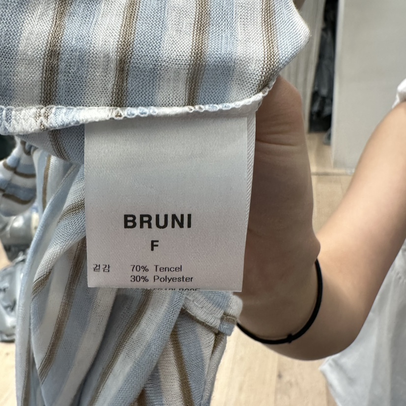 BRUNI/RICOTTA韓國東大門直郵女士新品熱賣26春夏推薦T恤BRUNI/RICOTTAT恤