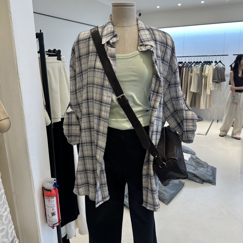 OSOO韓國直郵女士新品時尚休閑26夏季26春夏人氣襯衫蕾絲衫OSOO襯衫/蕾絲衫圖色1