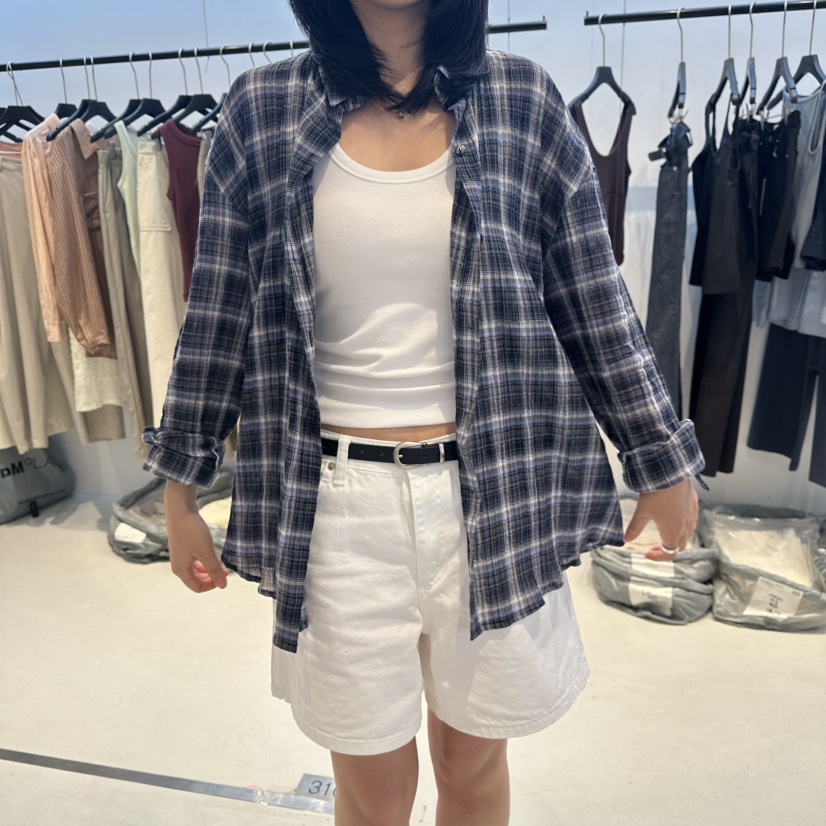 OSOO韓國直郵女士新品時尚休閑26夏季26春夏人氣襯衫蕾絲衫OSOO襯衫/蕾絲衫圖色2