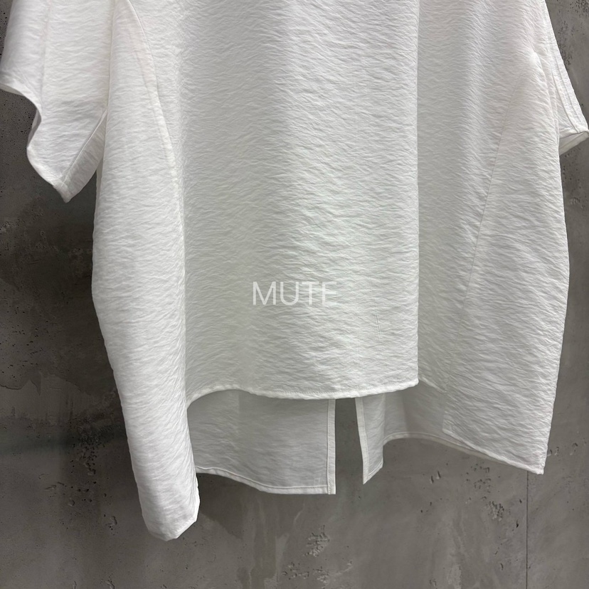 MUTE-P東大門實拍韓國女裝新款26夏季26春夏職業襯衫蕾絲衫MUTE襯衫/蕾絲衫