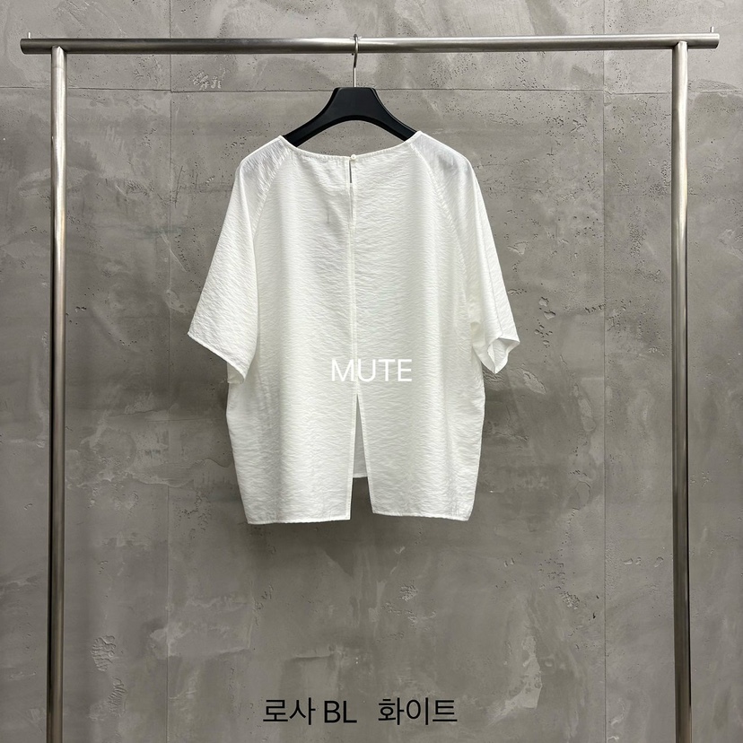 MUTE-P東大門實拍韓國女裝新款26夏季26春夏職業襯衫蕾絲衫MUTE襯衫/蕾絲衫