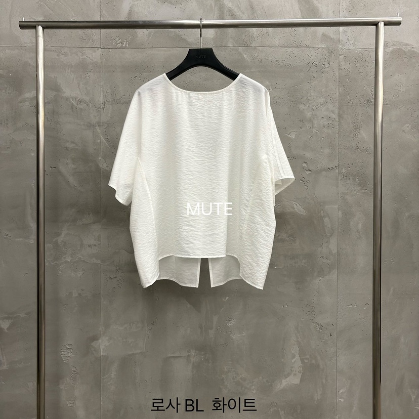 MUTE-P東大門實拍韓國女裝新款26夏季26春夏職業襯衫蕾絲衫MUTE襯衫/蕾絲衫圖色1