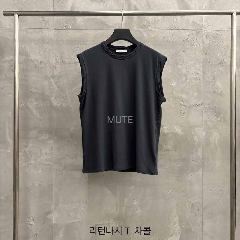 MUTE-P韓國直郵女士新品推薦休閑人氣熱賣26春夏吊帶背心無袖MUTE吊帶/背心圖色6墨色
