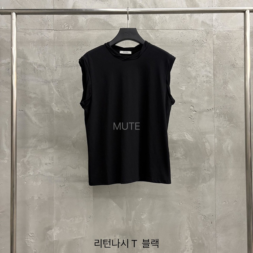 MUTE-P韓國直郵女士新品推薦休閑人氣熱賣26春夏吊帶背心無袖MUTE吊帶/背心圖色7黑色