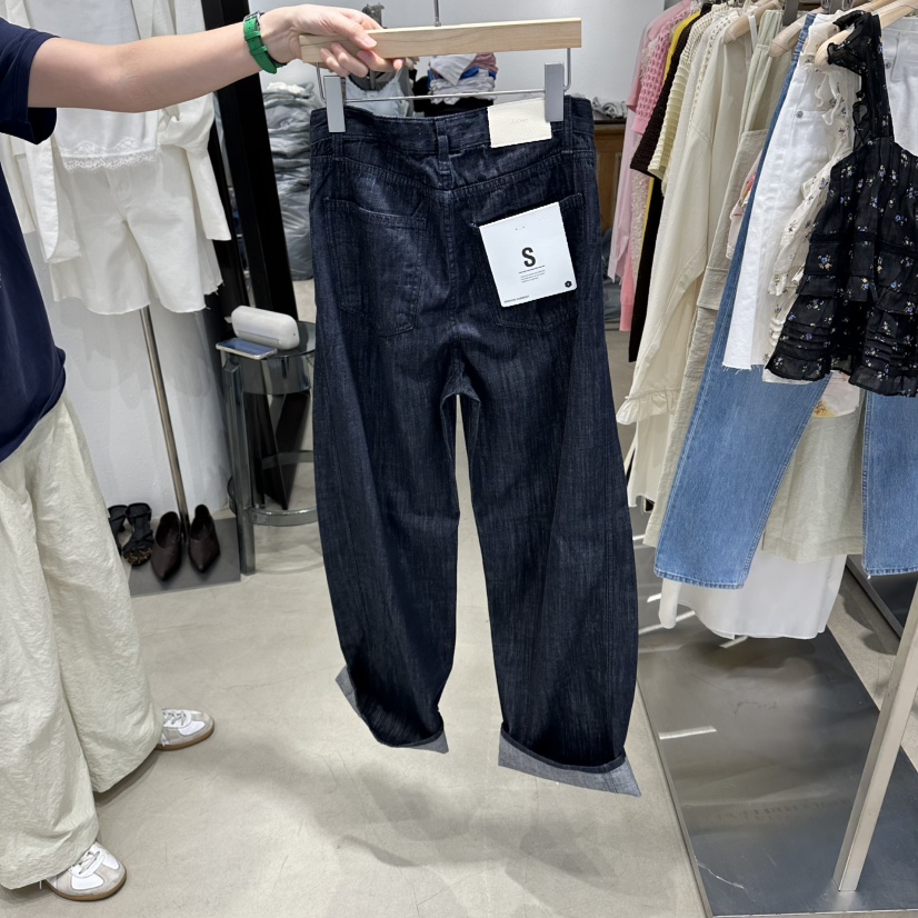 ACKER韓國直郵女士新品職業時尚人氣休閑熱賣推薦牛仔褲亞麻ACKER牛仔褲